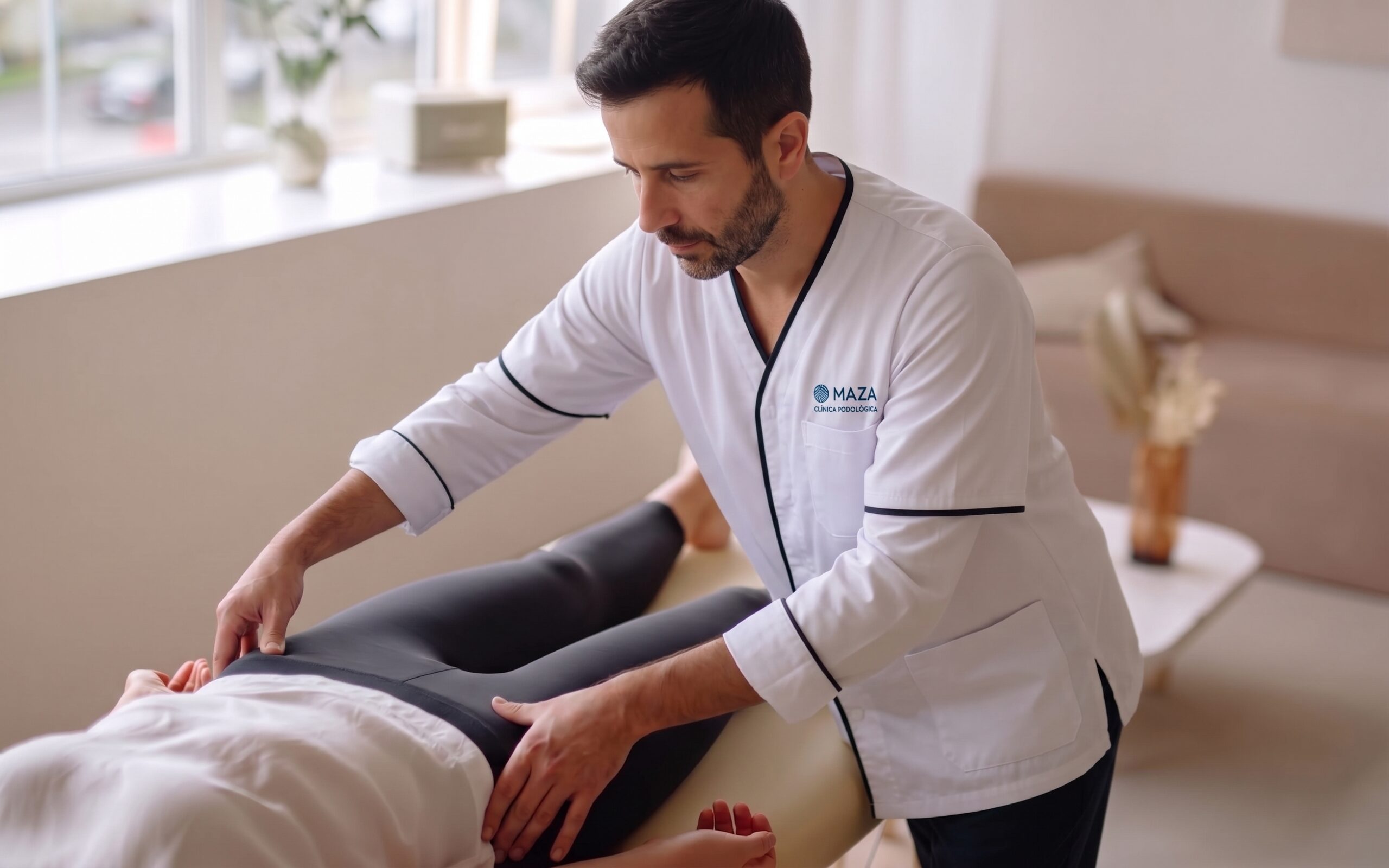 Sesión de fisioterapia para artrosis de cadera en clínica de Bilbao Sesión de fisioterapia para artrosis de cadera en clínica de Bilbao
